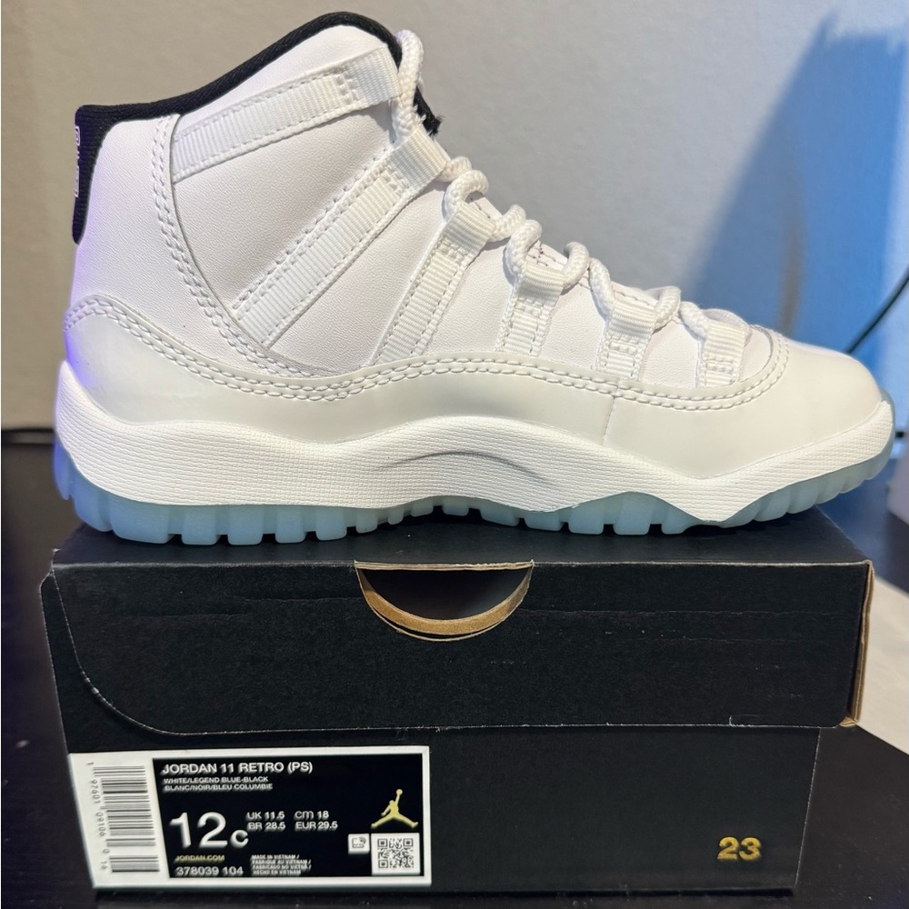 Jordan 11 Retro Kids Sneakers - “Legend Blue” Pre-K
